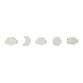 White Floating Cloud, Sun And Moon Wall Hooks 5 Pack image number 2