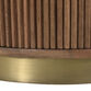 Imani Round Mango Wood Fluted Dining Table With Storage image number 4