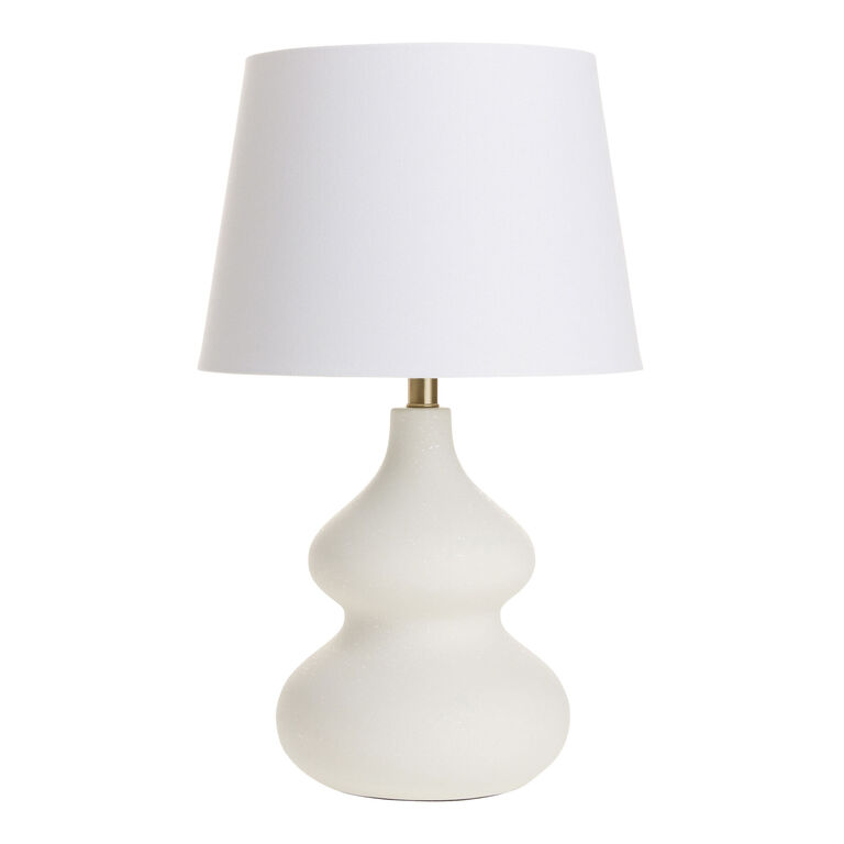 White Linen Table Lamp Shade image number 3