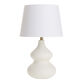 White Linen Table Lamp Shade image number 2