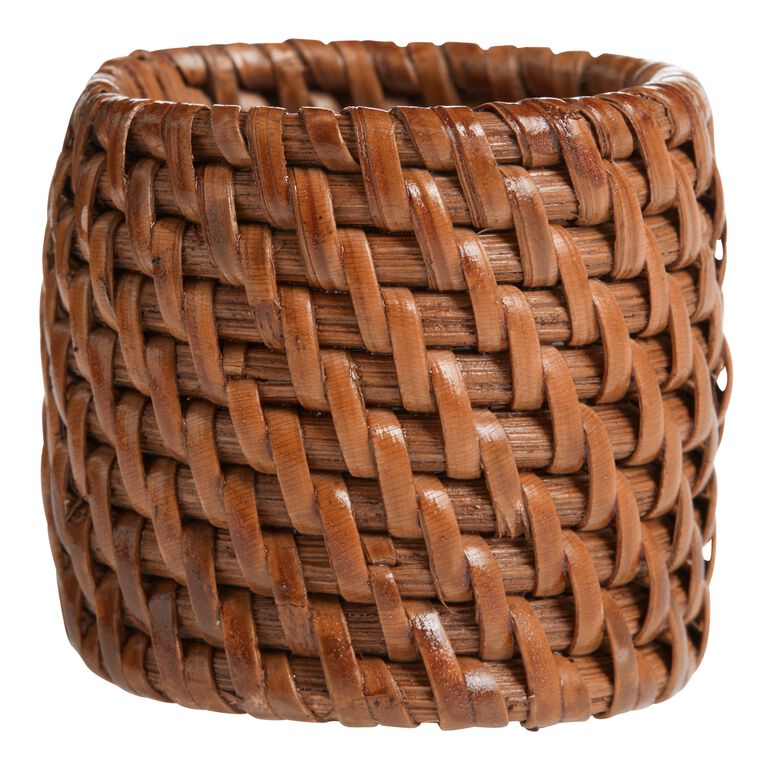 Honey Rattan Coiled Napkin Rings Set of 2 image number 2