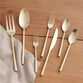 Champagne Satin Hammered Flatware Collection image number 0