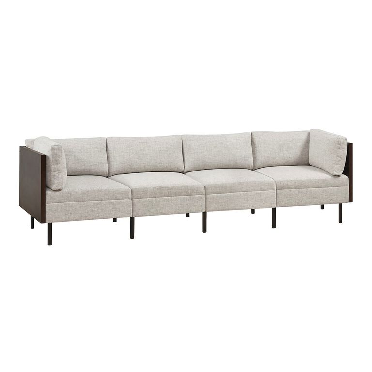 Cosmo Oatmeal 4 Piece Modular Sectional Sofa image number 1