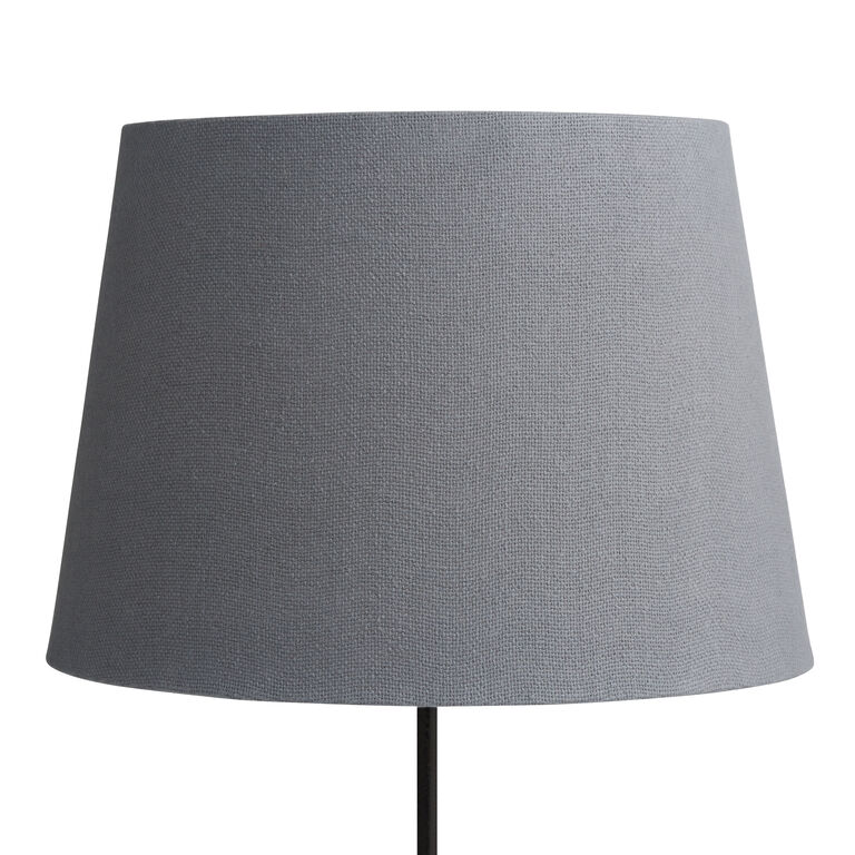 Blue Gray Linen Table Lamp Shade image number 1