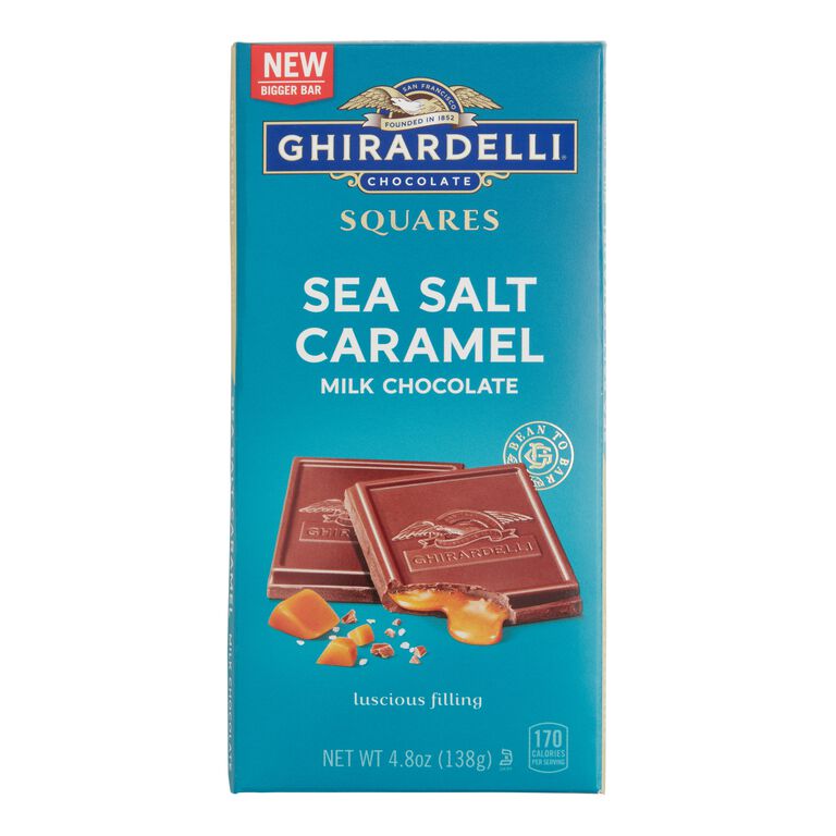 Ghirardelli Sea Salt Caramel Milk Chocolate Bar Set of 2 image number 1