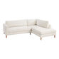 Camile Ivory Right Facing Sectional Sofa image number 0