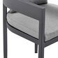 Chania Black Metal Outdoor Dining Chair 2 Piece Set image number 5