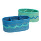 Tropicalia Blue And Teal Rattan Flatware Caddy Set Of 2 image number 0