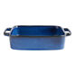 Skye Square Blue Reactive Glaze Ceramic Fluted Baking Dish image number 0