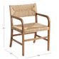Candace Vintage Acorn and Seagrass Dining Armchair image number 5