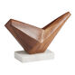 Wood and Marble Abstract Bird Decor image number 0