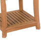 Vero Square Teak Wood End Table with Shelf image number 4
