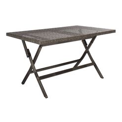Afton All Weather Wicker Outdoor Folding Table