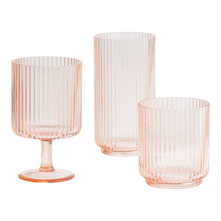 Mesa Ribbed Acrylic Drinkware Collection image number 2