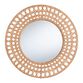 Round Natural Cane Woven Wall Mirror image number 0