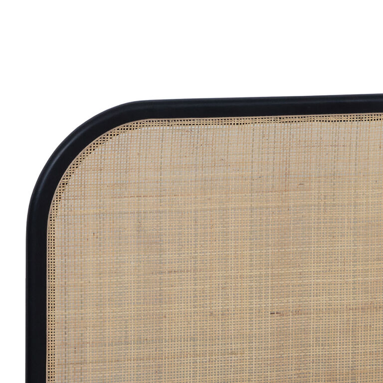 Leith Wood and Rattan Cane Platform Bed image number 5