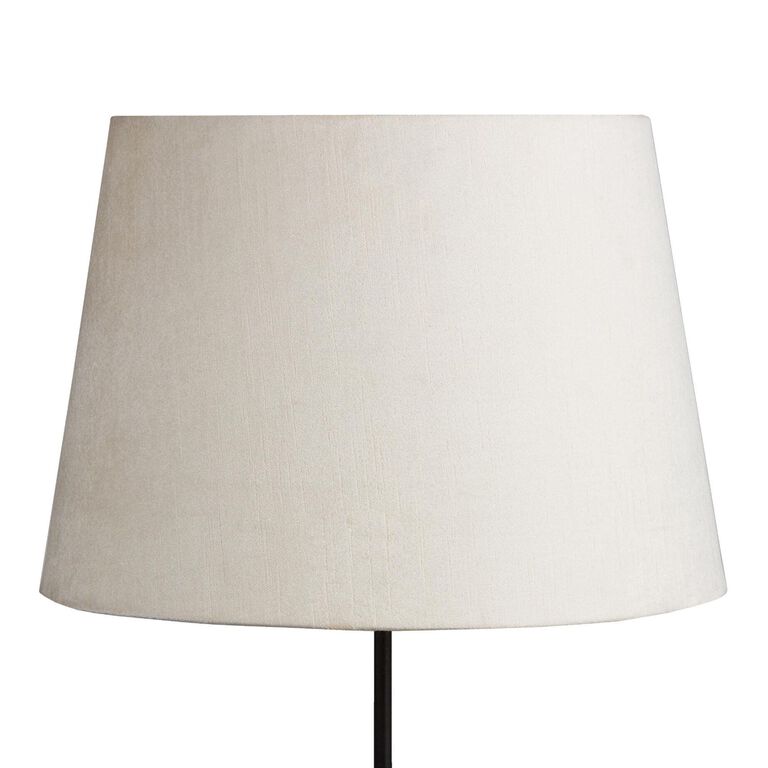 Ivory Velvet Table Lamp Shade image number 1