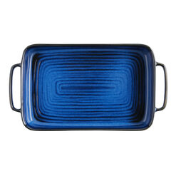 Skye Blue Reactive Glaze Fluted Kitchenware Collection