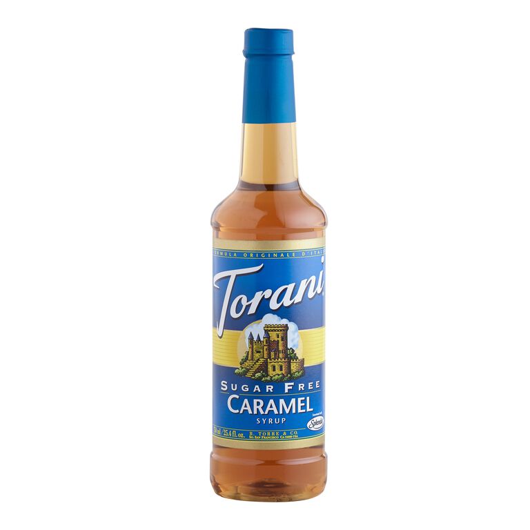 Torani Sugar Free Caramel Syrup Plastic Bottle image number 1