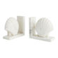 White Marble Shell Bookends image number 0