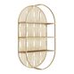 Oval Gold Art Deco 3 Tier Wall Shelf image number 2