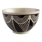 Black And Sand Two Row Wax Resist Noodle Bowl image number 0