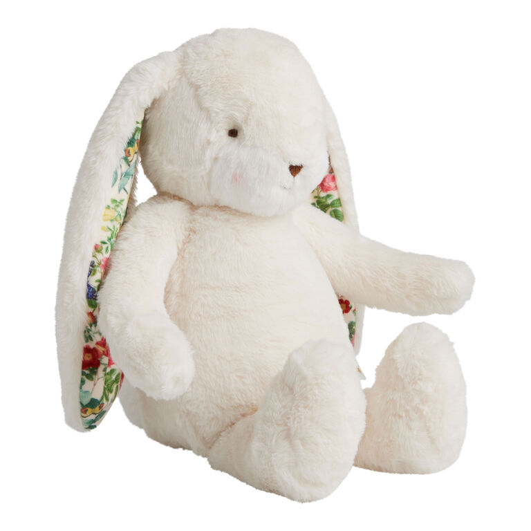 Bunnies By The Bay White Floral Plush Stuffed Bunny image number 1