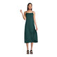 Pine Green Jacquard Floral Slip Dress image number 0
