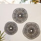 Handwoven Black Faux Rattan Disc Wall Decor 3 Piece image number 1