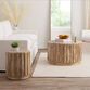 Round Driftwood Ridged Ishan Table Collection image number 0