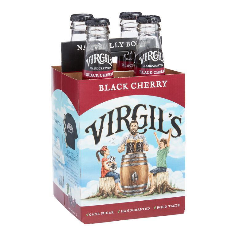 Virgil's Handcrafted Black Cherry Soda 4 Pack image number 1
