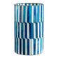 Oaxaca Blue Glass Mosaic Hurricane Candle Holder image number 0