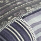 Blue and Gray Patchwork Printed Throw Pillow image number 3