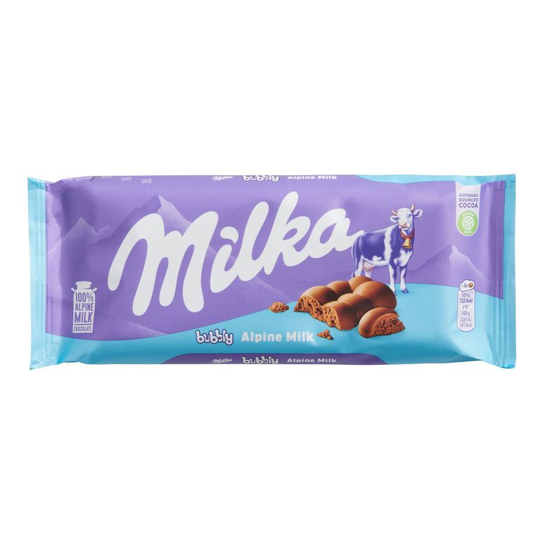 Milka Bubbly Alpine Milk Chocolate Bar Set of 2 image number 1