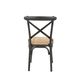 Logan Reclaimed Elm and Black Metal Dining Chair Set of 2 image number 2