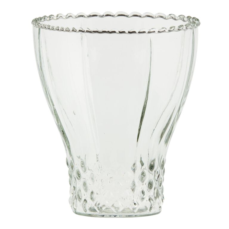Textured Ruffle Cocktail Glass Set of 2 image number 1