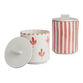 Almada Coral Hand Painted Storage Canister image number 0