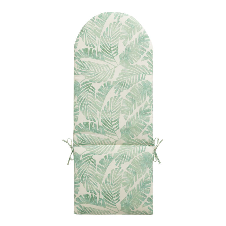 Jakarta Palm Ivory and Green Adirondack Chair Cushion image number 1