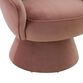 Joni Velvet Channel Tufted Upholstered Swivel Chair image number 4