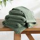 Laurel Wreath Green Sculpted Arches Towel Collection image number 0