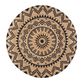 Round Natural and Black Jute Cortez Area Rug image number 0