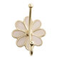 Gold And Opal Floral Double Wall Hook image number 2