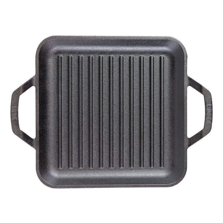 Lodge Chef Collection Square Cast Iron Grill Pan 11 Inch image number 1