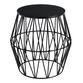 Octavia Faceted Metal Outdoor Accent Stool image number 0