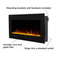 Fyre Black Steel Wall Mounted Electric Fireplace image number 2