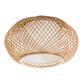 Reyna Natural Wicker And Jute Flush Mount Ceiling Light image number 0