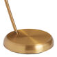 Athena Gold Metal and Rattan Arc Floor Lamp image number 4