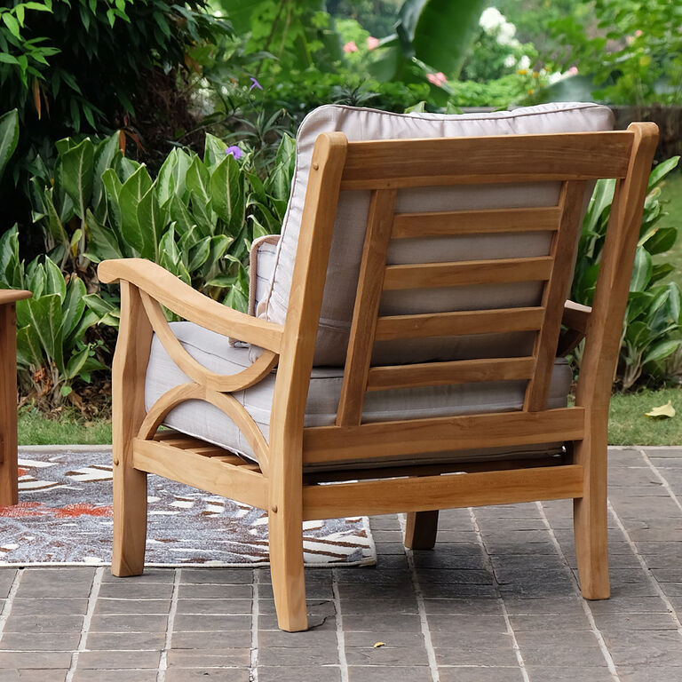 Mendocino Teak Wood 3 Piece Outdoor Furniture Set image number 6