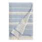 Lisbon Light Blue And Ivory Turkish Style Hand Towel image number 0