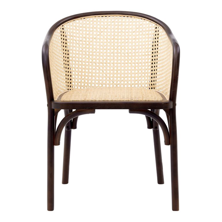 Dora Wood And Cane Dining Armchair image number 2